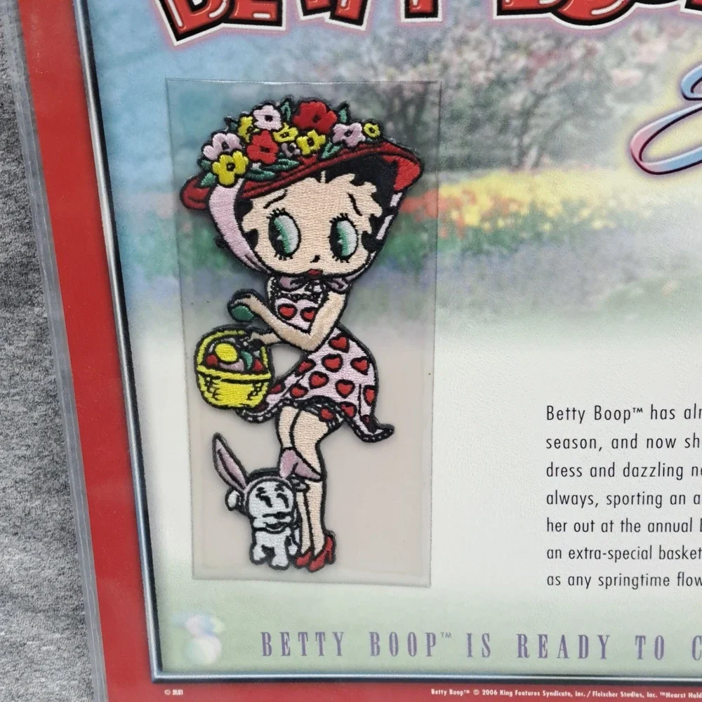 Betty Boop Patch Easter Betty Pudgy Clothing Bag Patch Collectible‎ Vintage New